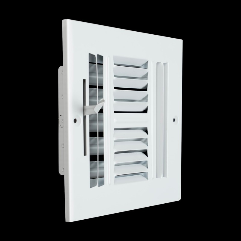 Fits 6x6 Duct Opening 4 Way Steel Air Supply Diffuser