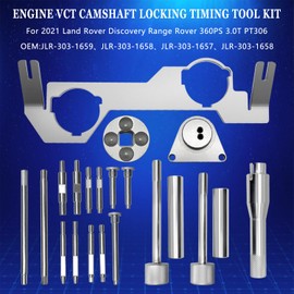 ZKTOOL Engine VCT Camshaft Crankshaft Locking Timing Tool Kit for Land Rover 3.0T PT306 I6 Gasoline Inline 6-Cylinder Engine (2021-2022) OEM 303-1639 303-1656 303-1657 303-1658 303-1659.