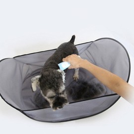 Foldable Pet Grooming Stand with Fur Tray Grooming