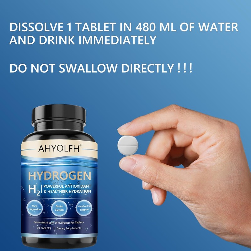Hydrogen Water Tablets – Molecular H2 Supplement for Brain Health,
