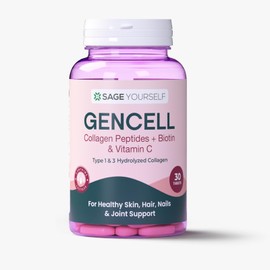 Sage Yourself Gencell (Collagen peptide + Biotin+ Vitamin C) Hydrating & Firming Face Care – Plumps, Smooths Texture & Minimizes Pores.