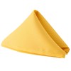WedDecor 20 Inch Sunshine Yellow Cotton Polyester Table Napkin for