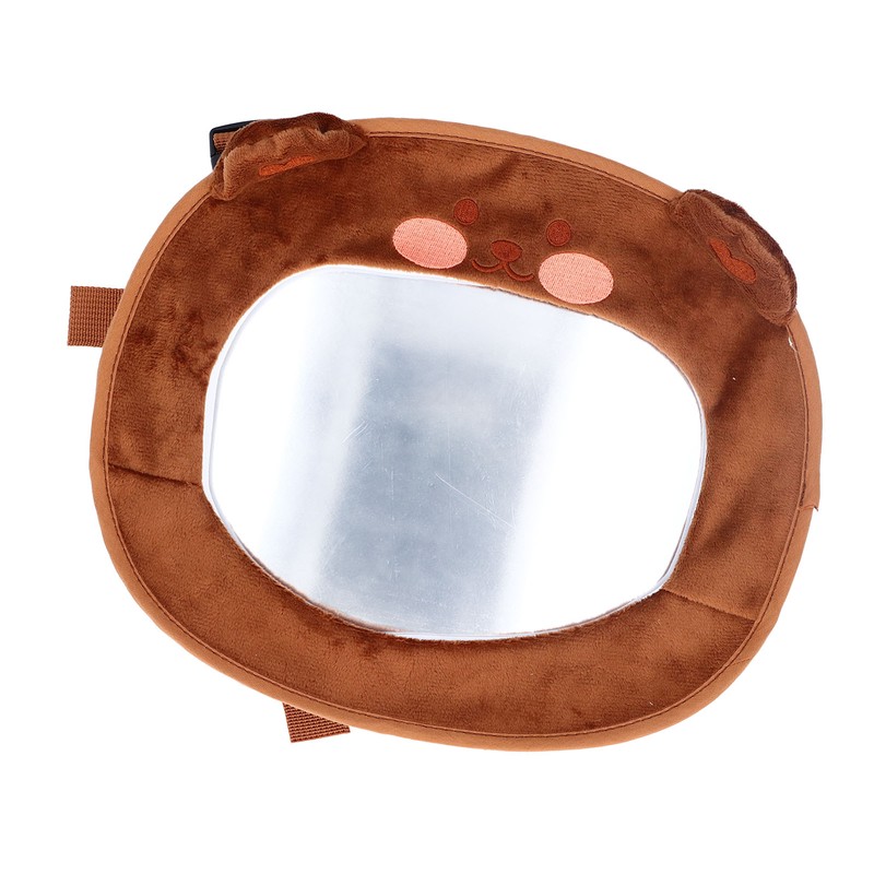 Baby Car Mirror Cute Cartoon Super Soft Fabric Acrylic Car
