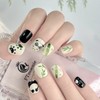 FTmoonie ネイルチップ プレスオンネイル 手作りネイル 可愛いパンダさん press on nail nails ネイルステッカー