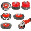 mizikuu 6 pieces wire brush angle grinder, M14 cup brush,