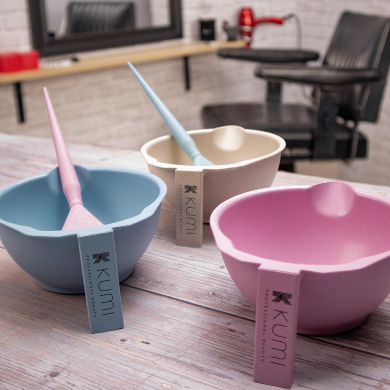 Kumi Wheat Blue Tint Bowl - Eco-Friendly, Durable Hair Tinting