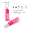 Wirefy 150 PCS Heat Shrink Ring Terminals #6 - a