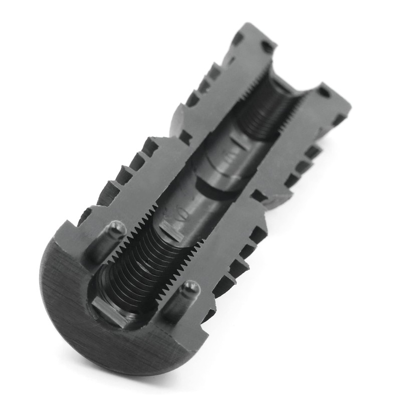 Design61 8 x threaded plugs, adjustment plugs for round pipes
