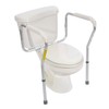 Essential Medical Supply Adjustable Toilet Safety Rails with Handles -