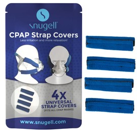 CPAP Headgear Strap Covers (4-Pack) – Blue Color - Universal CPAP Mask Cushions– Soft Fleece Fabric to Reduce Pressure and Improve Comfort – Perfect for Enhanced Sleep Quality & Skin Protector