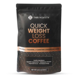Thrivevity™ Instant Coffee – Mushroom Coffee with Lion’s Mane, Reishi, Collagen, L-Carnitine, L-Theanine & Coconut – Sugar-Free, Low Acid, Keto-Friendly, Lab-Tested, Focus & Energy Boost, 30 Servings