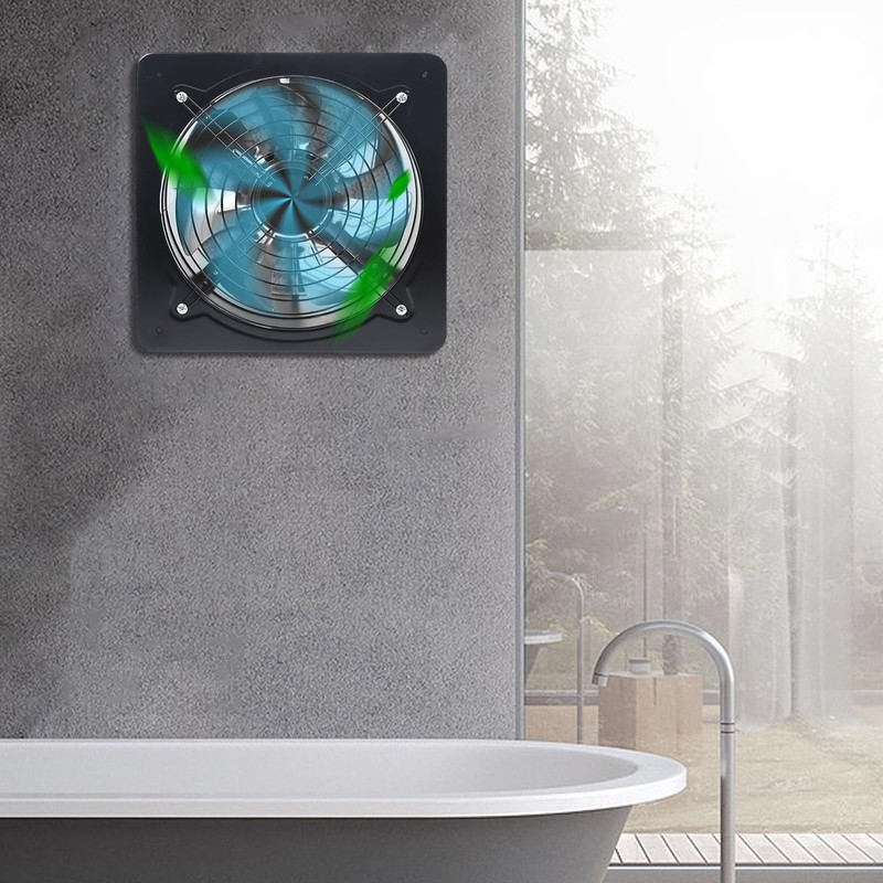 VPABES 14Inch Portable Exhaust Fan, 125W Wall Mounted Vent Fans