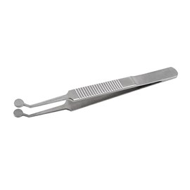 Meibomian Gland Expressor, Stainless Steel Round Tip Eyelid Tweezers