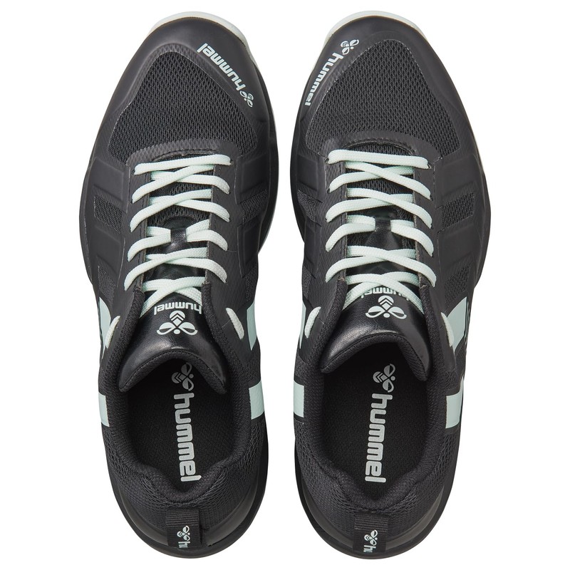 Hummel Indoor Soldier NEO2 Handball Shoes, Black x Light Blue