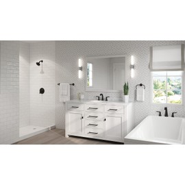 Pfister Weller Bathroom Sink Faucet, 8-Inch Widespread, 2-Handle, 3-Hole, Tuscan Bronze Finish, LG49WR0Y