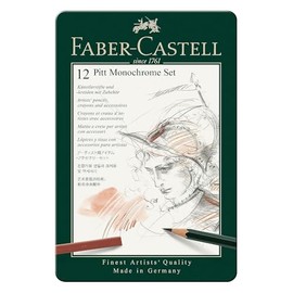 Fabercastell Pitt Monochrome Set Small 12-Piece Case
