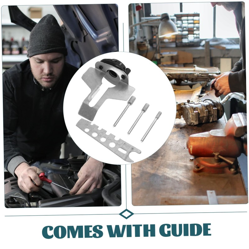 Mobestech 4sets Chainsaw Sharpening Attachment Kit Electric Abrasive Tool for