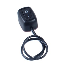 DMWD Paste Type Switch ON/Off Inline Rocker Toggle Switch 250V 12VDC SPST Surface Mount Switch with 11.81" Wire Cable for Car Boat Household Appliances