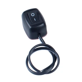 DMWD Paste Type Switch ON/Off Inline Rocker Toggle Switch 250V 12VDC SPST Surface Mount Switch with 11.81" Wire Cable for Car Boat Household Appliances