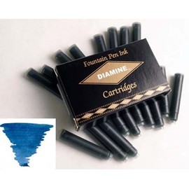 Diamine Refills Prussian Blue Pack of 18 Fountain Pen Cartridge - DM-8018