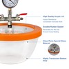 BACOENG 2.8 Quart Vacuum Chamber, Pyrex Glass Degassing Chamber Kit