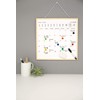 Kikkerland Portable Hanging Schedule White Board Monthly Calendar Planner Dry