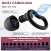 Noise Cancelling Ear Plugs for Sleeping - 2 Pairs Reusable