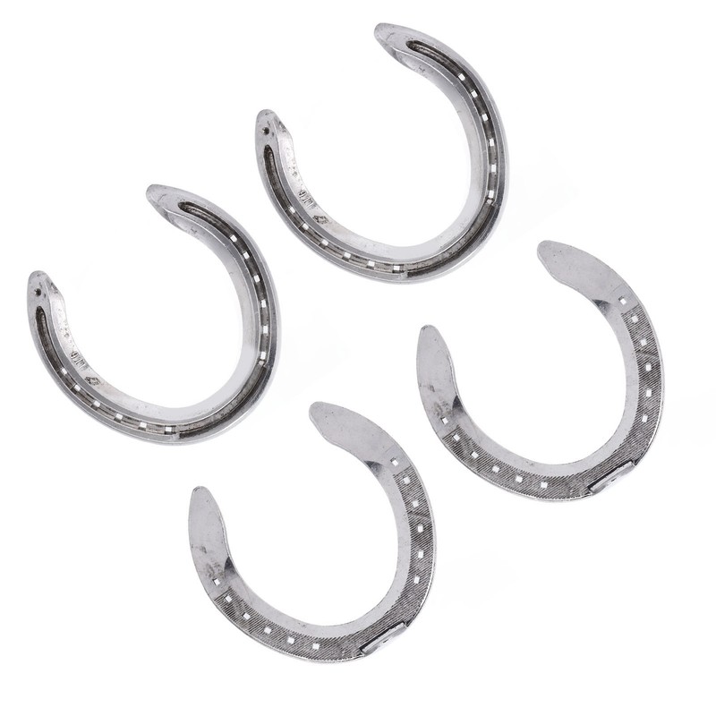 4pcs Horseshoes Aluminum Alloy Light Weight Reliable Practical Horse Riding