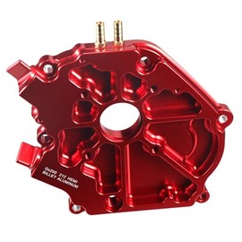 pinkhatcat Dual Bearing Billet Side cover For GX200/Clone 196 Predator Hemi, Ghost, Tillotson 212 and 224 Engine Red