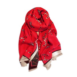 LumiSyne Winter Scarf Cashmere Shawl Women Retro Horse Letter Pattern Warm Pashmina Scarves With Tassel Soft Long Wrap Stole