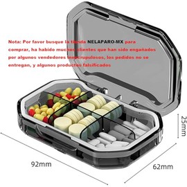 Pastillero - Organizador de Pastillas de Gran Capacidad Estuches para Pastillas de Caja Portátil Recipiente para Viajes