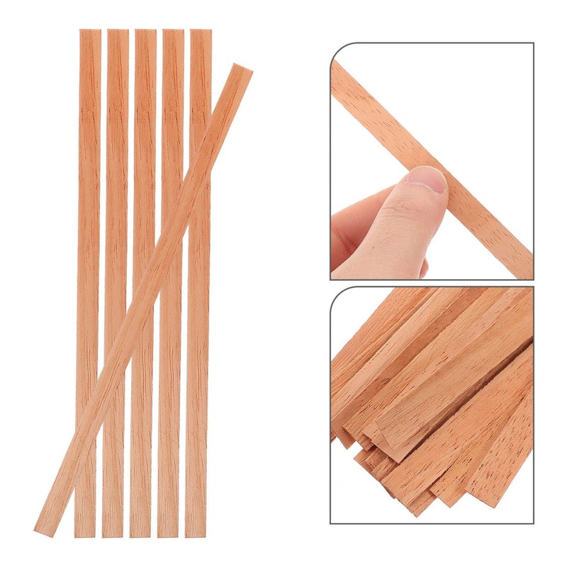 NOLITOY 20pcs Spanish Cedar Planks, Wood Cedar Spills Strips Sticks