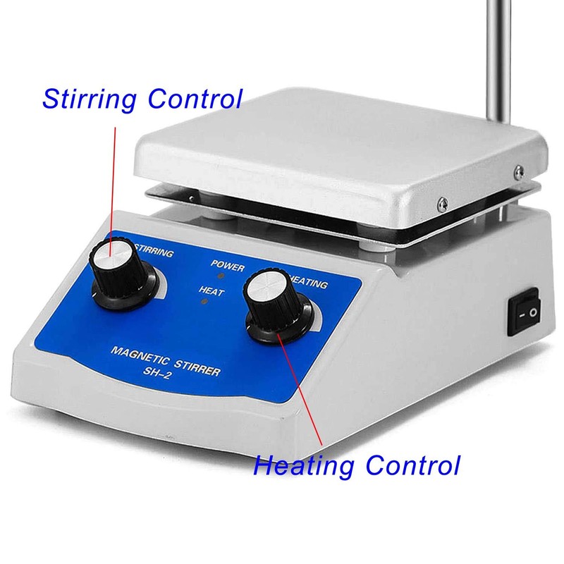 LGXEnzhuo SH-2 Magnetic Stirrer Mixer, 110V 1000ml Stirring Capacity Lab