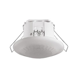 Theben 1030052 LUXA 103 S360-100-12 DE-UP WH I PIR I Passive Infrared Presence Detector I 360° Detection Range I 1 Channel I Flush-Mounted I Up to 400 W LED I 230 V