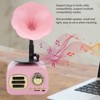Portable Phonograph Vintage Retro Bluetooth Speaker Loudspeaker Box Equipment Accessorypink