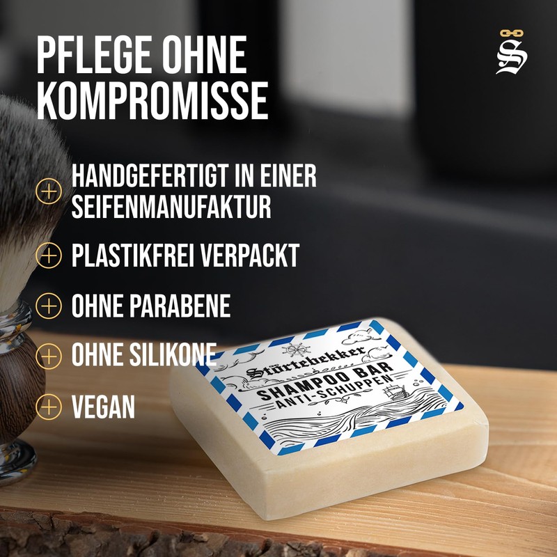 Störtebekker Premium Solid Anti Dandruff Shampoo - Solid Shampoo Men