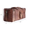 Leather duffle bags large 24 Inch Square Duffel Travel Gym
