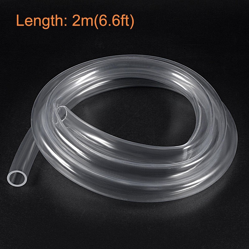 sourcing map PVC Clear Vinyl Tubing, 20mm ID 25mm(1-inch) OD