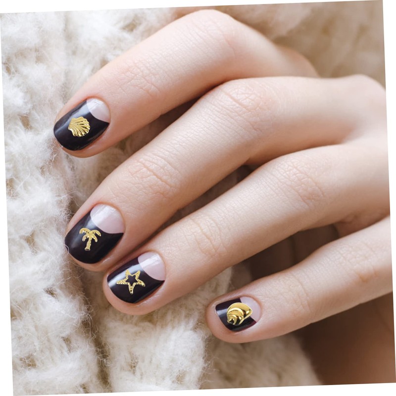 WOONEKY 3 Box Exquisite Nail Art Charms Alloy Decorations for