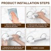 Suction Cup Grab Bar for Shower, Shower Handle, No Drilling