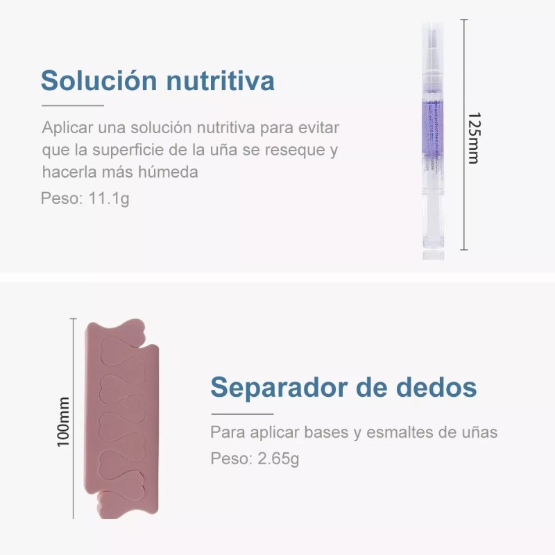 Maange Profesionales Limas Para Uñas Set Belleza Para Uñas 10