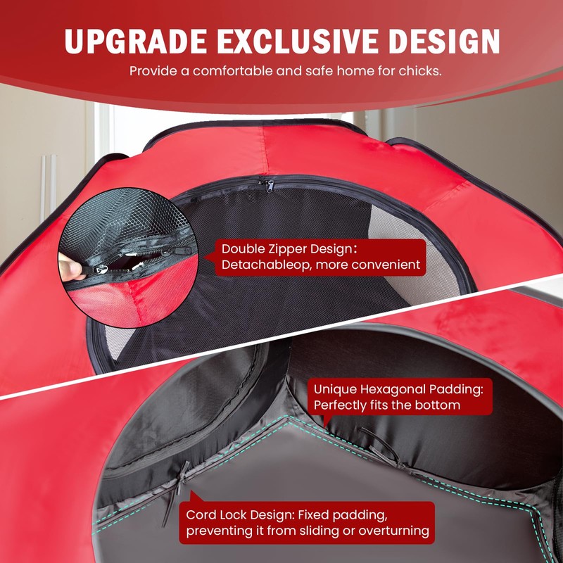 Tetuga Chicken Brooder Box for Chick Starter Kit - 10