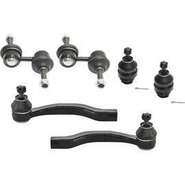Go-Parts - 6-Piece Front Suspension Kit for Honda Civic 1999-2000, CR-V 1997-2001 with Ball Joints, Sway Bar Links, and Tie Rod Ends Replacement '' 1998 1999 2000
