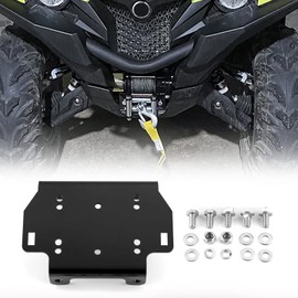 WeiSen Winch Mount Plate Bracket Compatible with 2016-2023 Yamaha Grizzly 700 Kodiak 700
