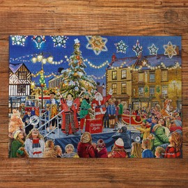Gibsons Christmas Switch On 100XXL Piece Jigsaw Puzzle Extra Large Piece Puzzle for Adults Easy to Handle Colourful Festive Jigsaw Sustainable Premium 100% Recycled Board Great Gift Gibsons Games