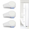 3Pcs Magnetic Shower Curtain Clips, Shower Curtain Hooks, Not Easy
