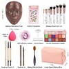 Banugo Makeup Mannequin Face - Silicone Head with Makeup Kit,