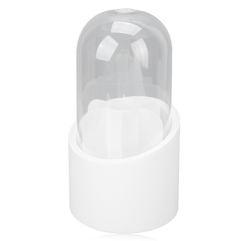 Makeup Brush Holder 360 Degree Rotatable Large Capacity Dustproof Cosmetics