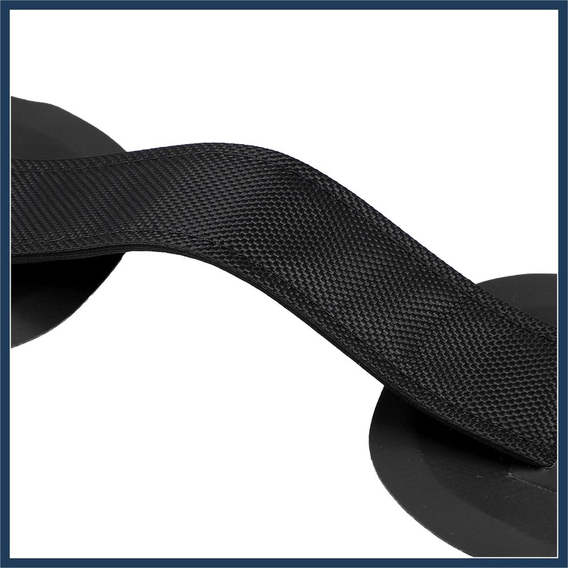 INFINAUTO 2pcs Universal PVC Strap Handle Patches Carry Grab Handle