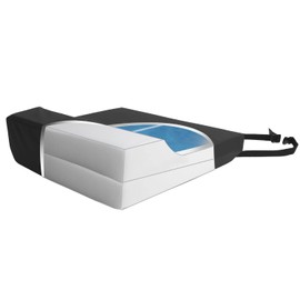 ProHeal Gel Anti-Thrust Seat Cushion - Supreme Comfort Gel Infused Foam Cushion - Eliminates Forward Sitting - Dual Gel Bladder - 22" x 18" x 5" x 3"